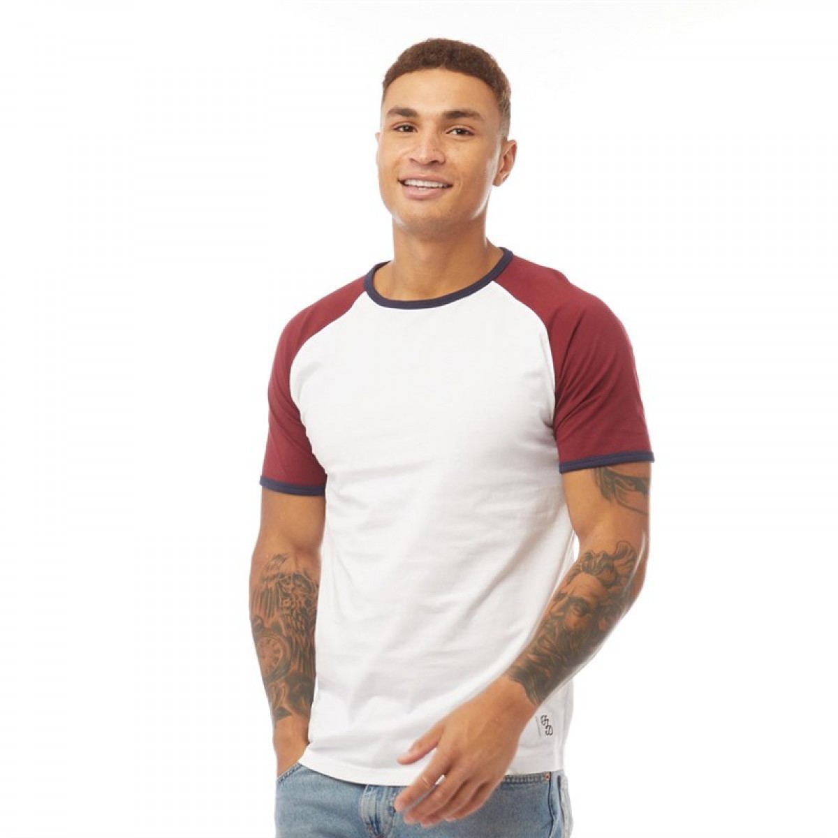 

Футболка Fluid Raglan/Ringer White/Cabernet/Navy White, XL (50)