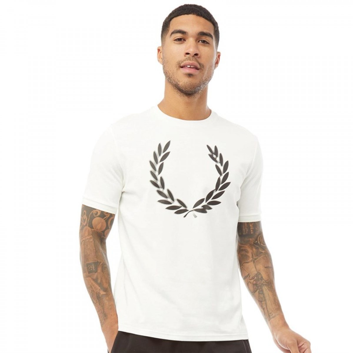 

Футболка Fred Perry Blurred Laurel Wreath Snow White White, XS (42)