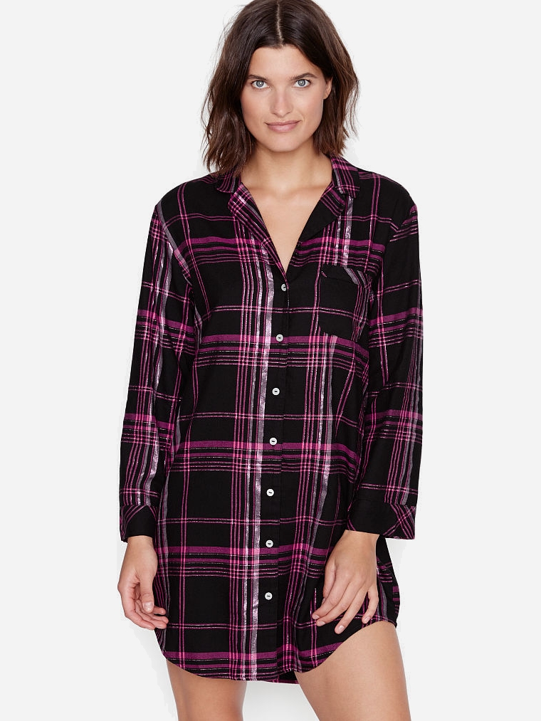 

Домашнее платье Victoria's Secret 730958339 M Черный/Фуксия