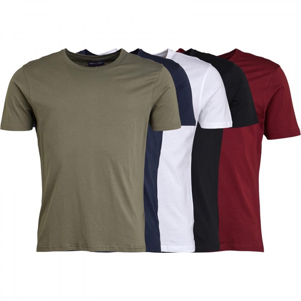 

Футболки Smith And Jones Chillout Total Eclipse/Tawny Port/Dusty Olive/White/Black Multi 5 шт, XXL (52)