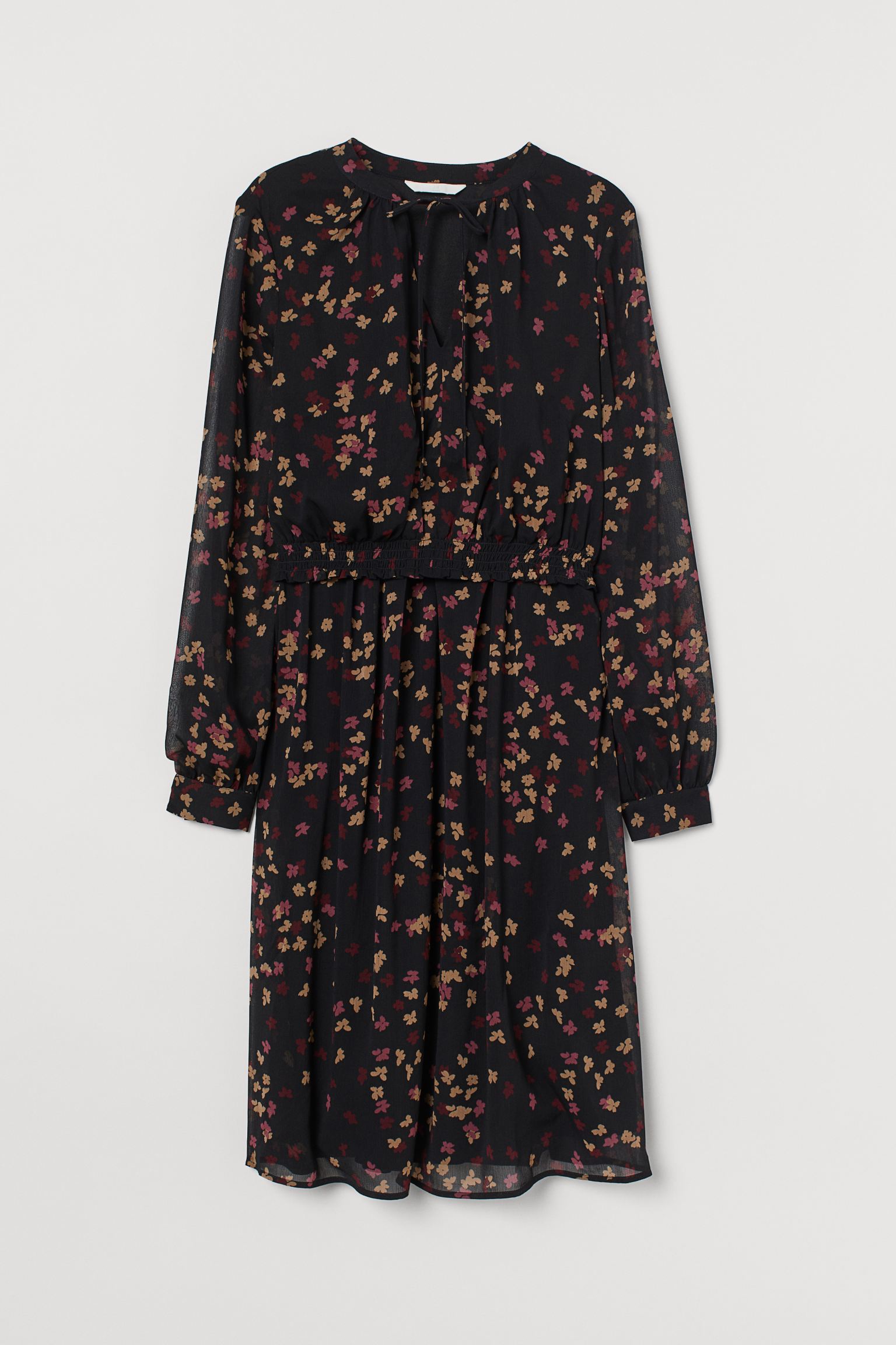 

Платье для кормящих H&M XL черный цветы 17049194152