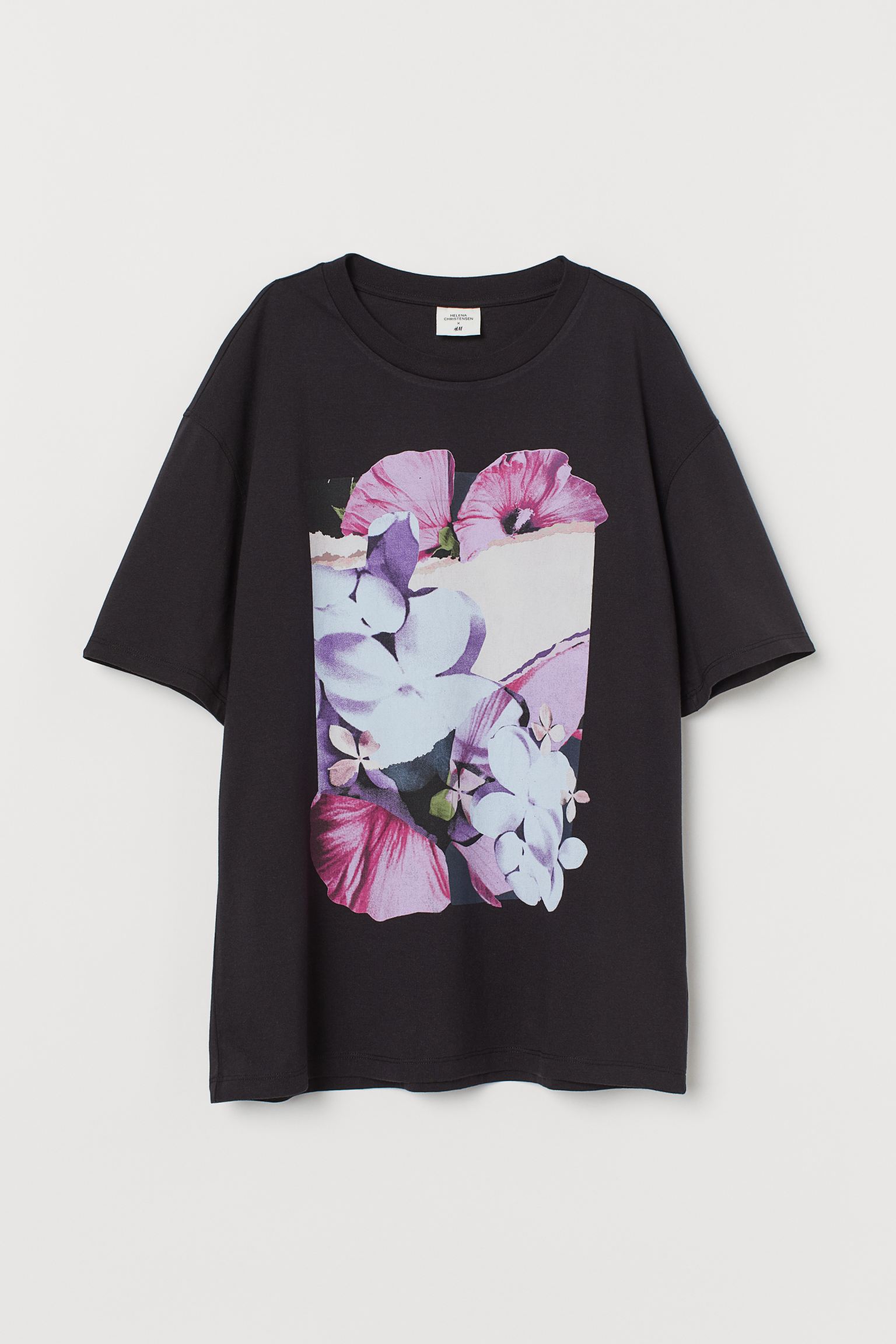 

Футболка H&M  черный принт 22048591901, Футболка H&M XS черный принт 22048591901