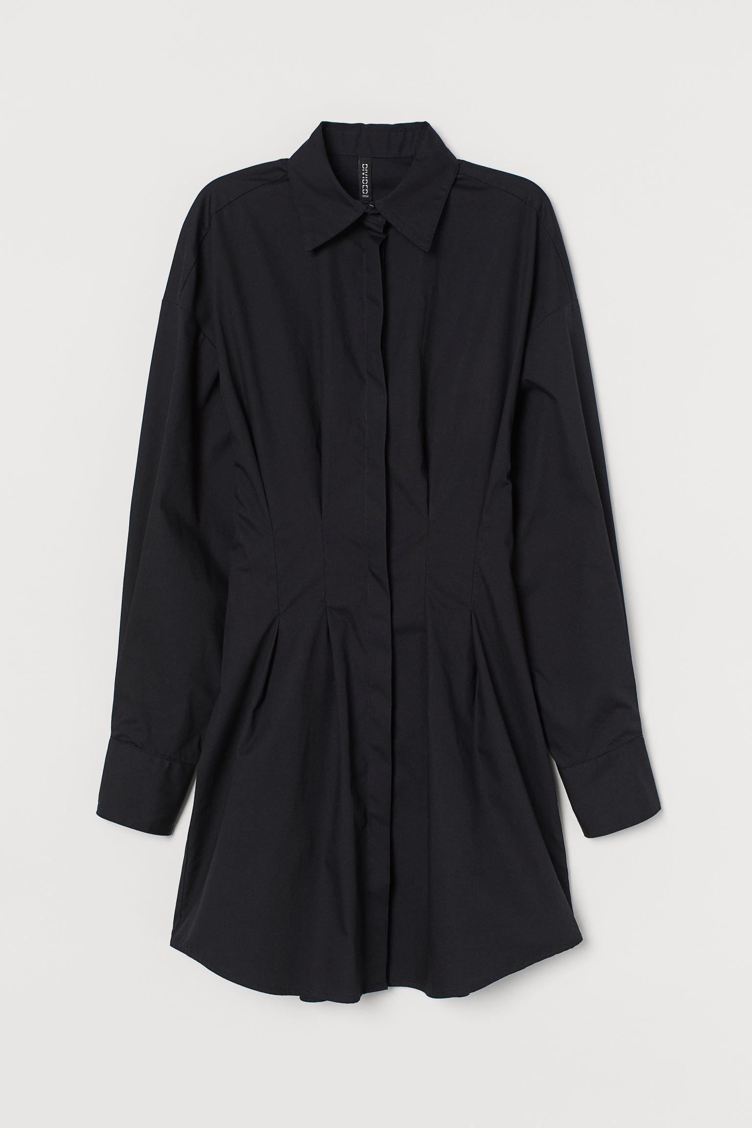 

Платье рубашка H&M 40 черный 11028913222