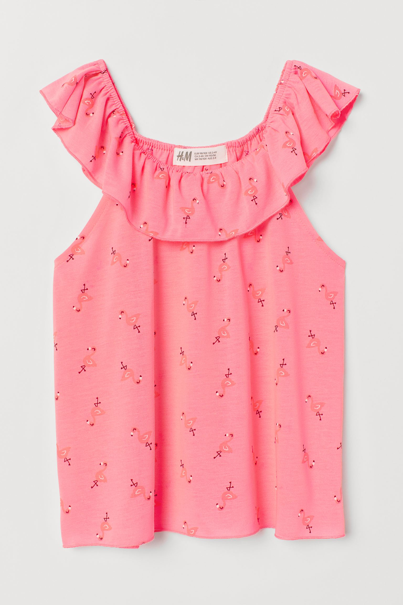 

Блуза H&M 122 128см розовый фламинго 27036970949