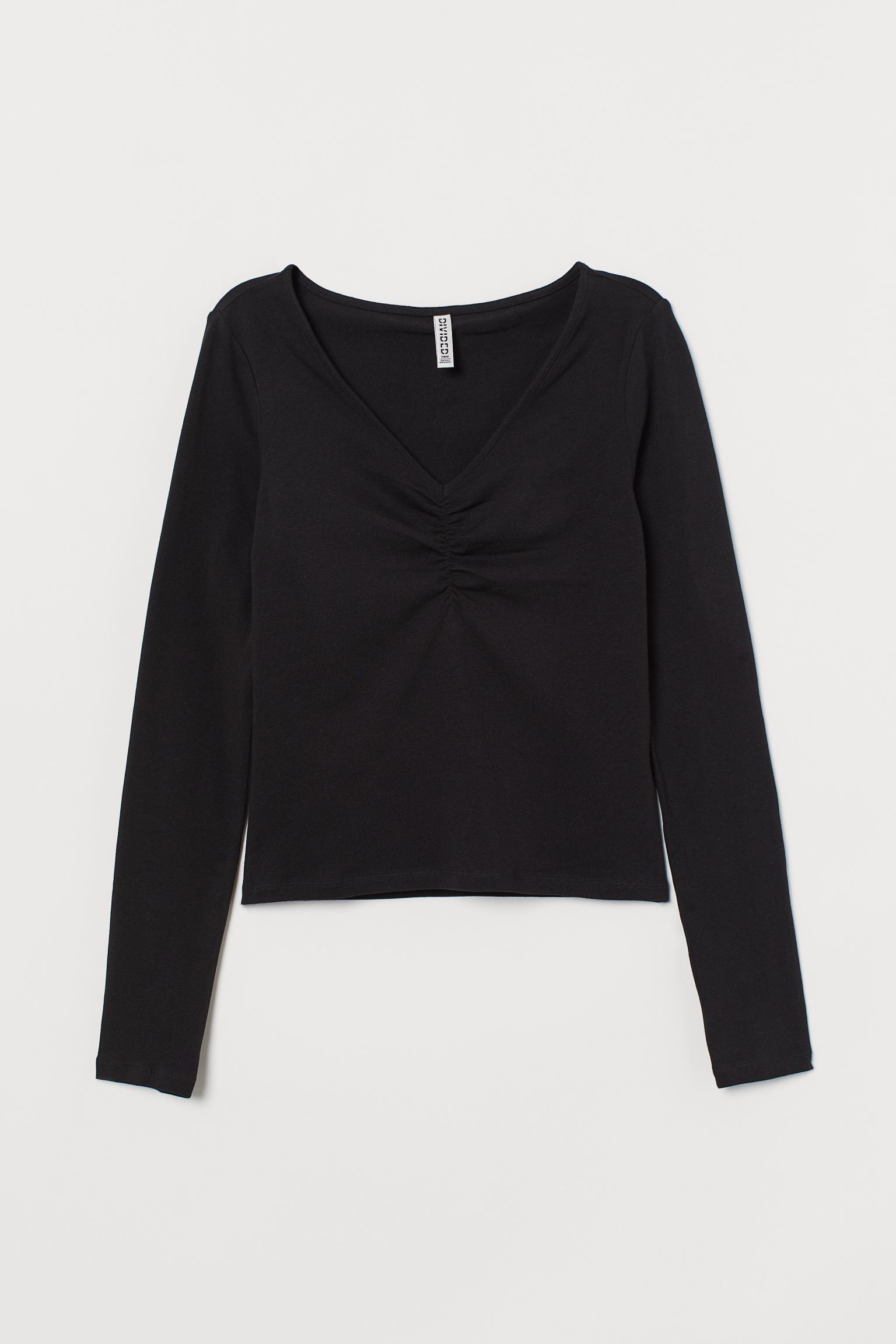 

Лонгслив H&M  черный 503801673, Лонгслив H&M S черный 503801673