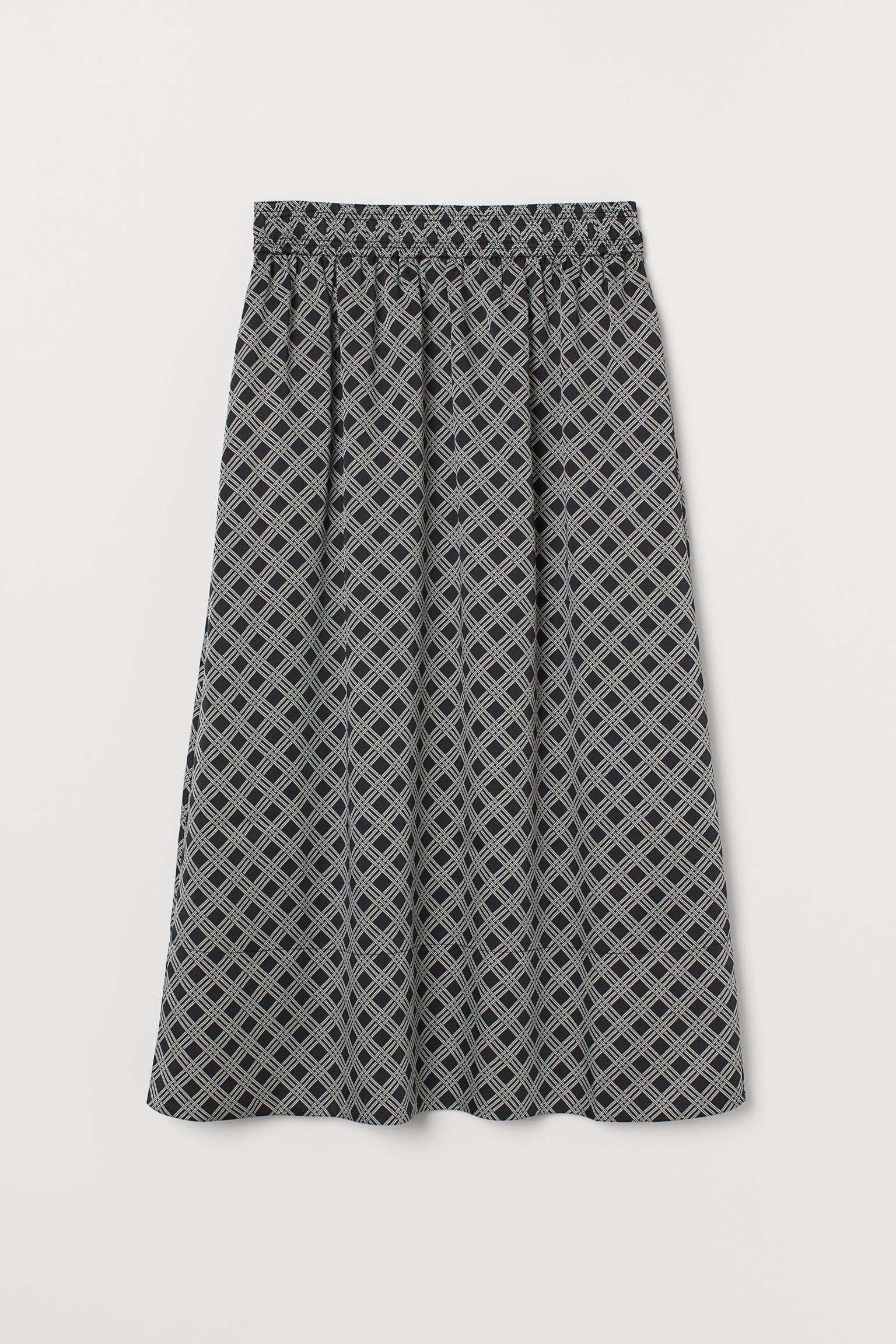 

Юбка H&M  черно белый узор 18047664690, Юбка H&M 34 черно белый узор 18047664690