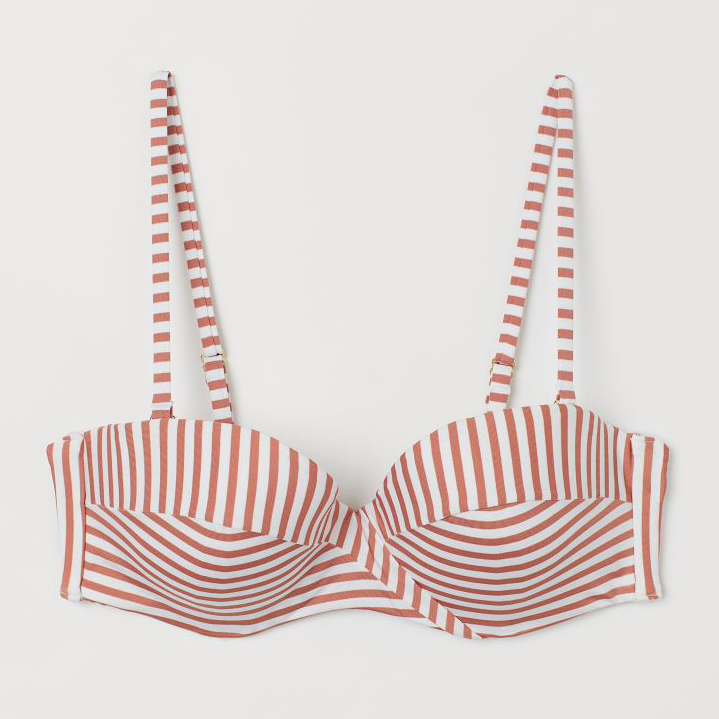 

Верхняя часть купальника H&M 060844294_redstripe 85С Белая с красным