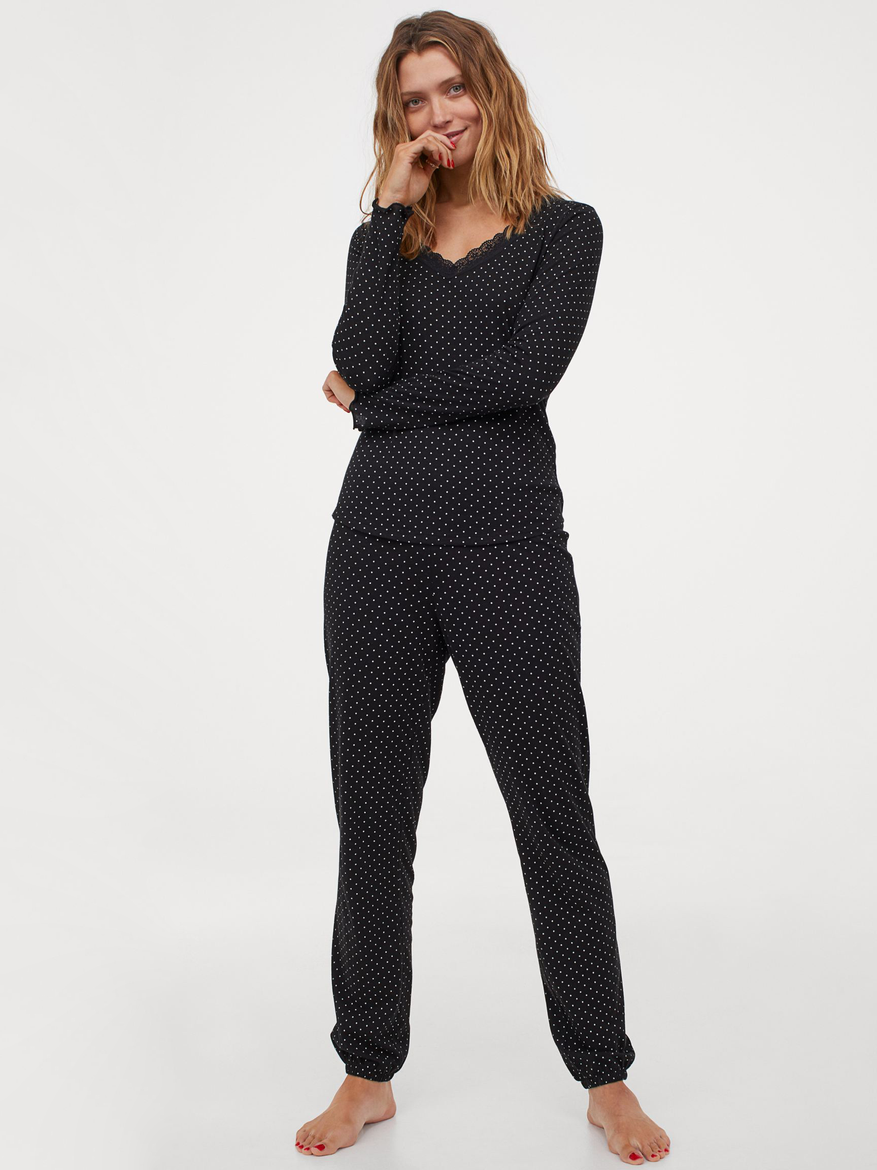 

Пижамная кофта H&M 060783507 М Черная