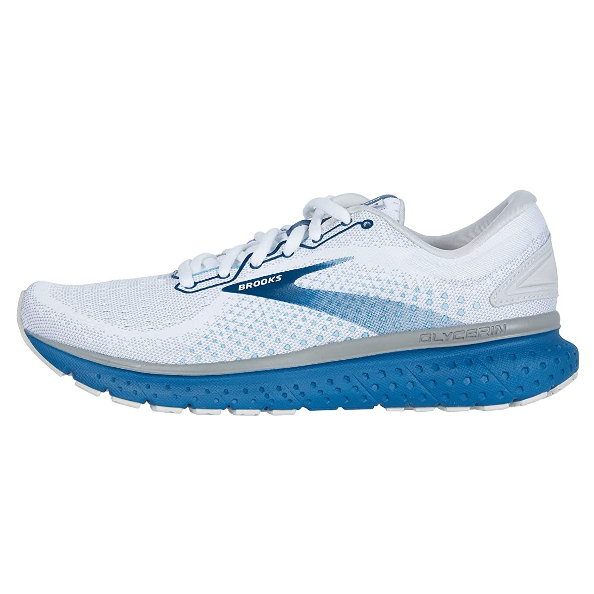 

Кроссовки Brooks Glycerin 18 White/Grey/Poseidon, 40.5 (255 мм)