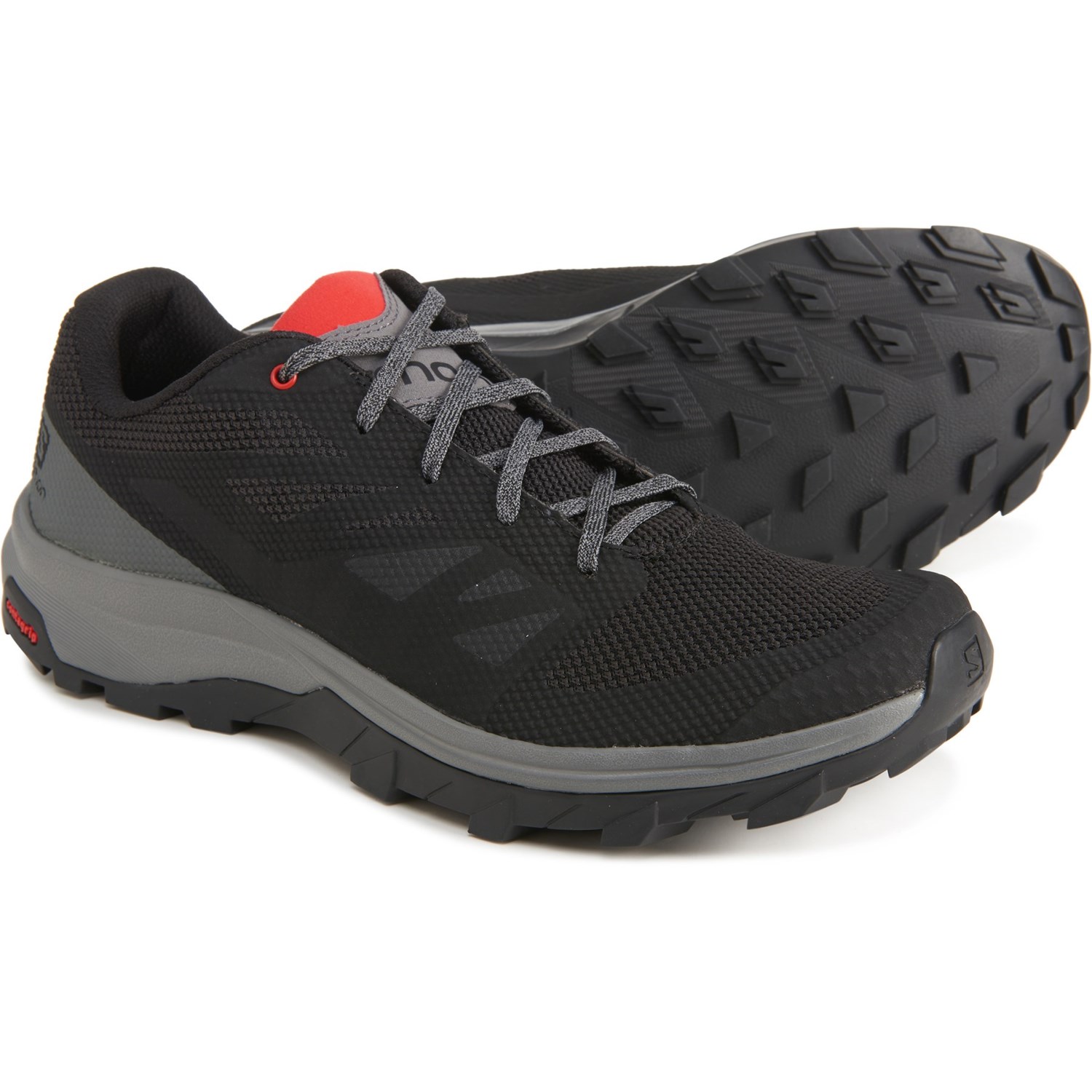 

Кроссовки Salomon OUTline Black/Qush/High Risk Red, 41.3 (260 мм)