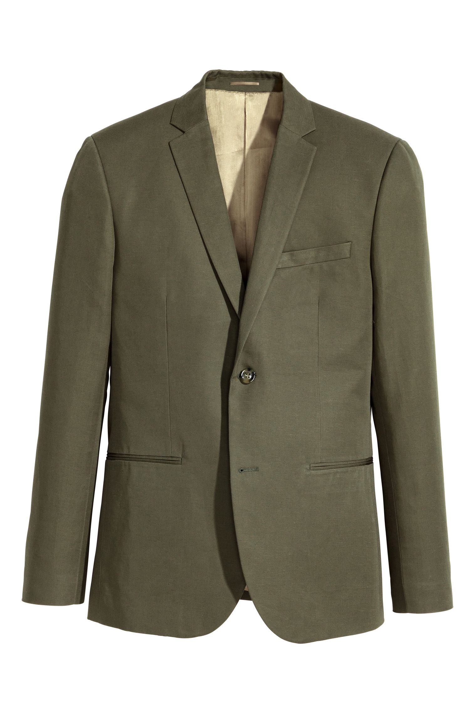 

Пиджак льняной H&M  хаки 1043406255, Пиджак льняной H&M 58 хаки 1043406255