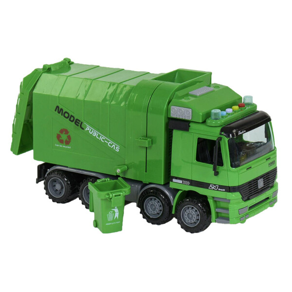 

Мусоровоз игрушка Xiong Yuan Спецтехника со светом и звуком 37 см Зеленый (7796700)