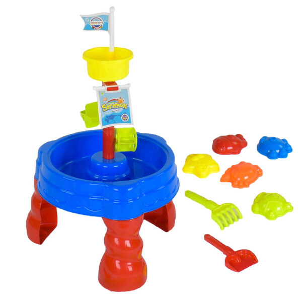 

Столик для песка и воды Merconser детский игровой с пасочками Синий (9281477)