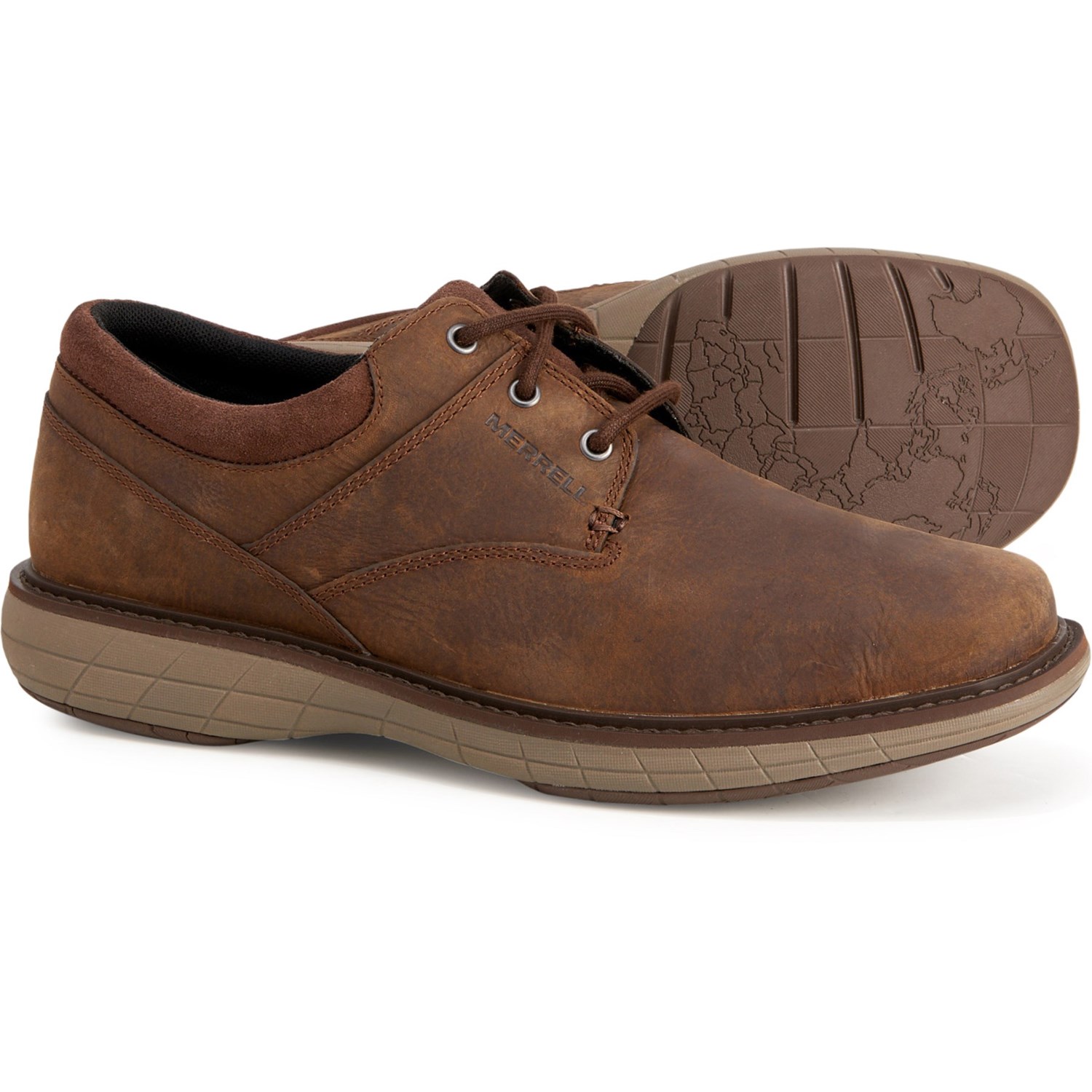 

Туфли Merrell World Vue Lace Casual - Leather Dark Earth, 40 (250 мм)