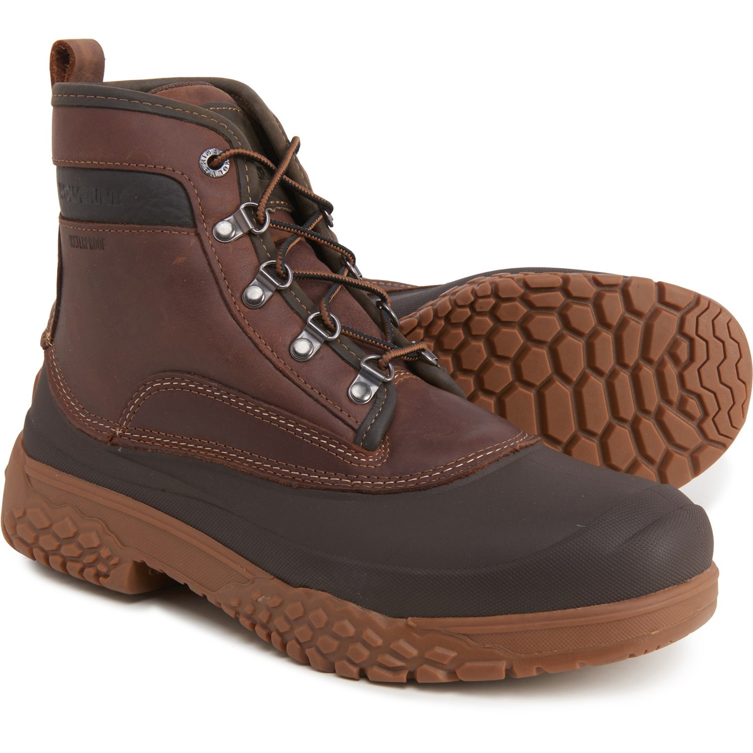 

Ботинки Wolverine Yak Thinsulate Work - Waterproof, Insulated, Steel Safety Toe Brown, 43.5 (285 мм)