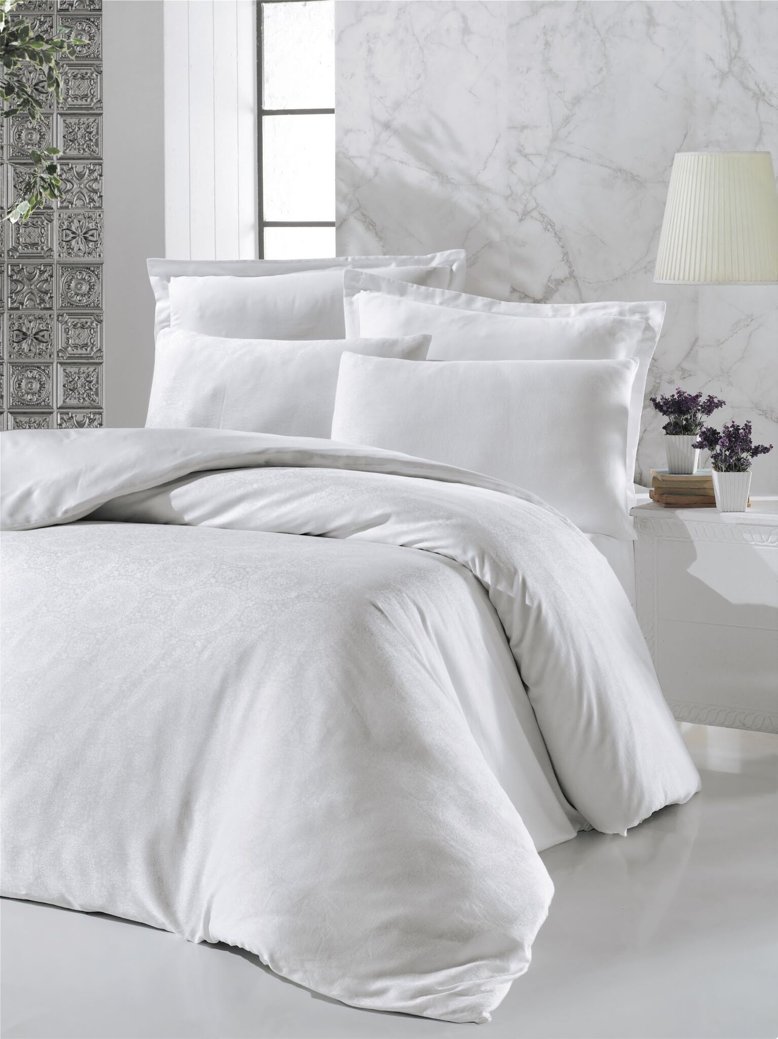 

Комплект постельного белья Victoria Deluxe Jacquard Sateen Valeria 200х220