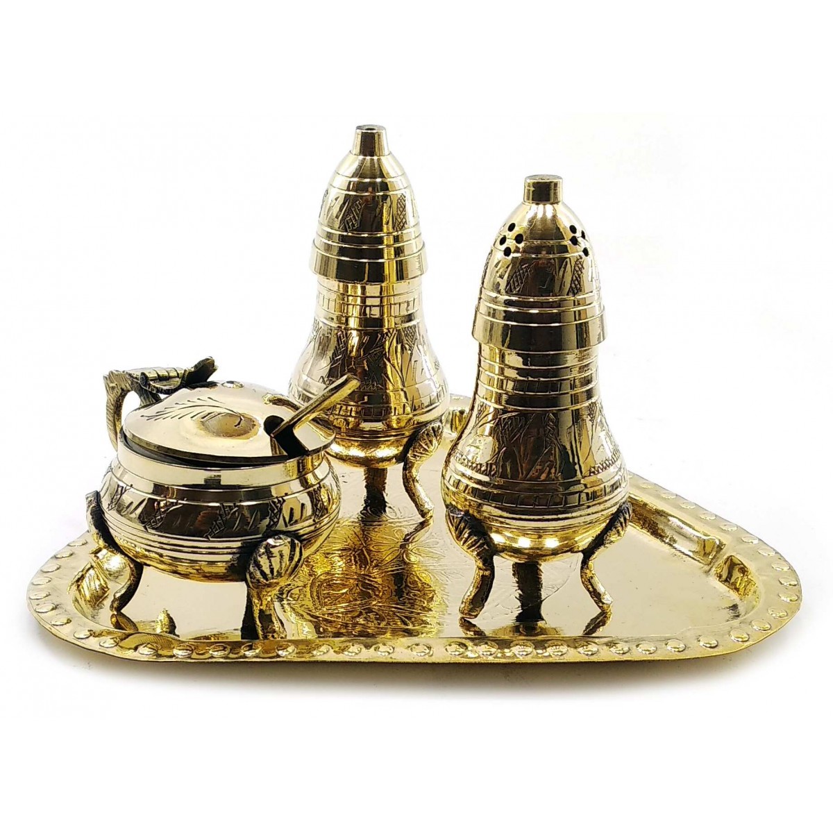 

Солонка ,перечница ,горчичница бронза (н-р 3 шт)(17,5х12,5х9 см) 25941