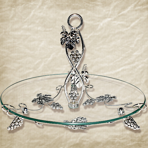 

Фруктовница круглая декор Виноград (30 * 30 * 23см) 1шт 37207