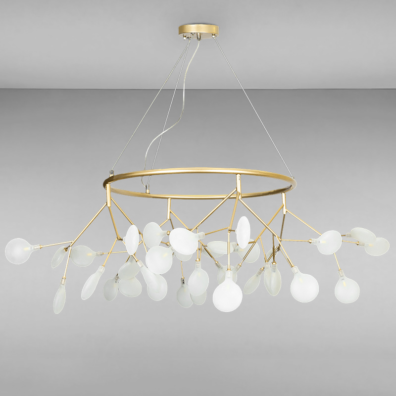 

Люстра підвісна молекула Light House LS-15231-36 GD+WH золото