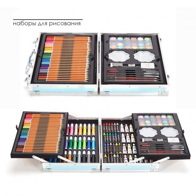 

Эксклюзивный набор для рисования и творчества в алюминиевом чемодане Kids Art Set Голубой