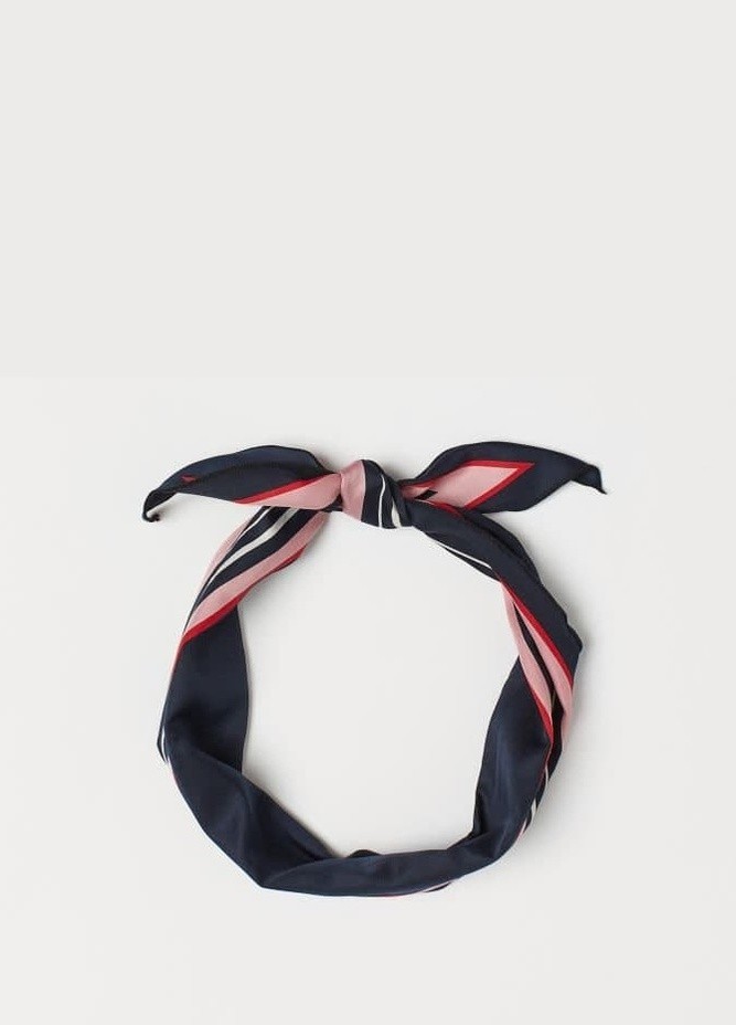 

Платок на шею H&M 30х80 см сине-розовый 793185