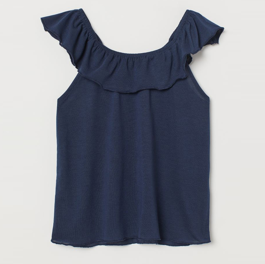 

Майка H&M 0697094-9 98-104 см Темно-синяя