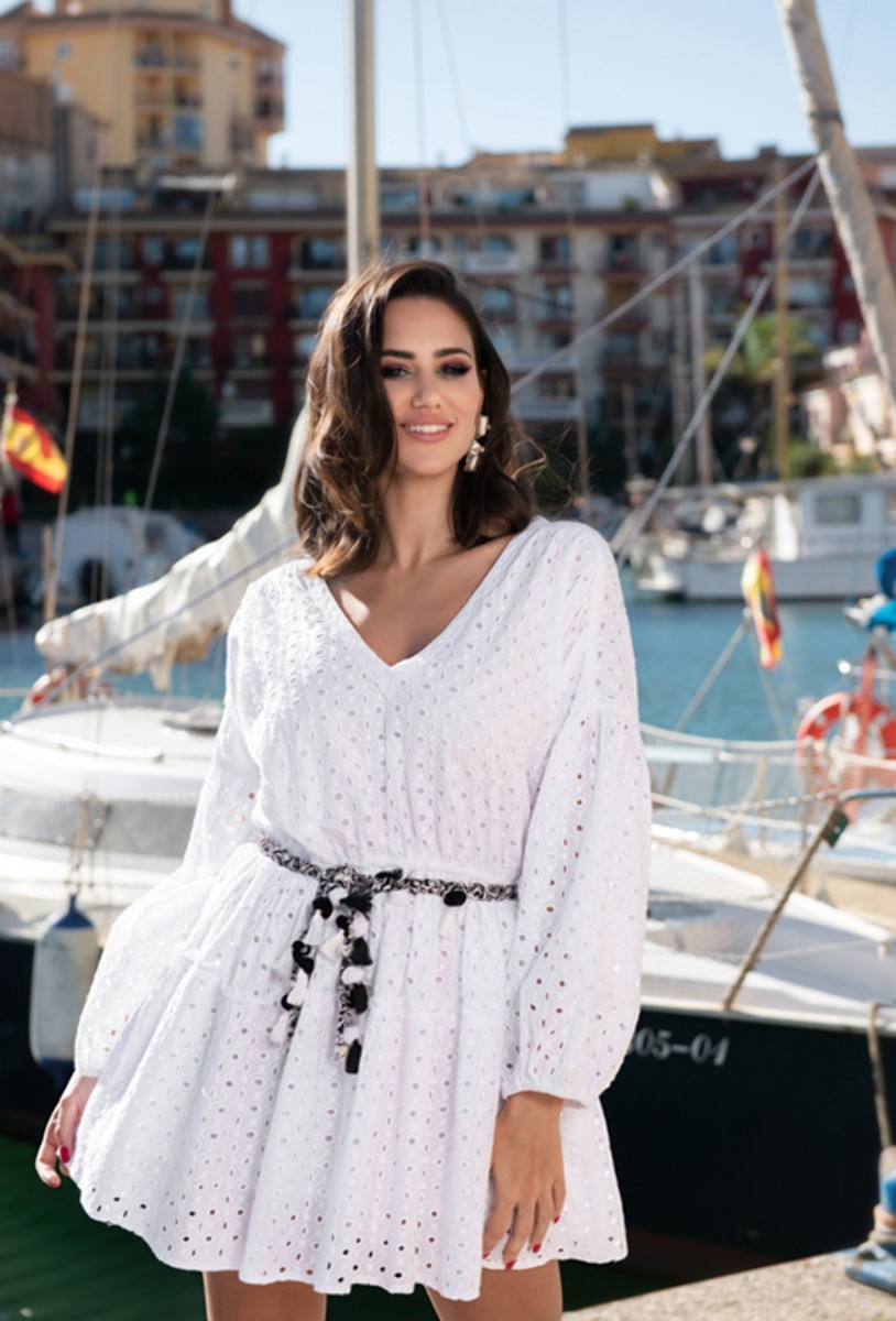

Хлопковое платье короткое Cotton  белый 43396246, Хлопковое платье короткое Cotton S белый 43396246