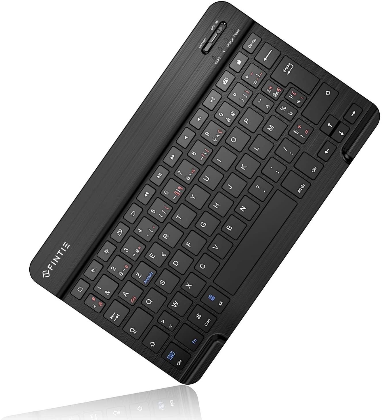 

Беспроводная компактная клавиатура FINTIE раскладка AZERTY для iOS, Android Windows