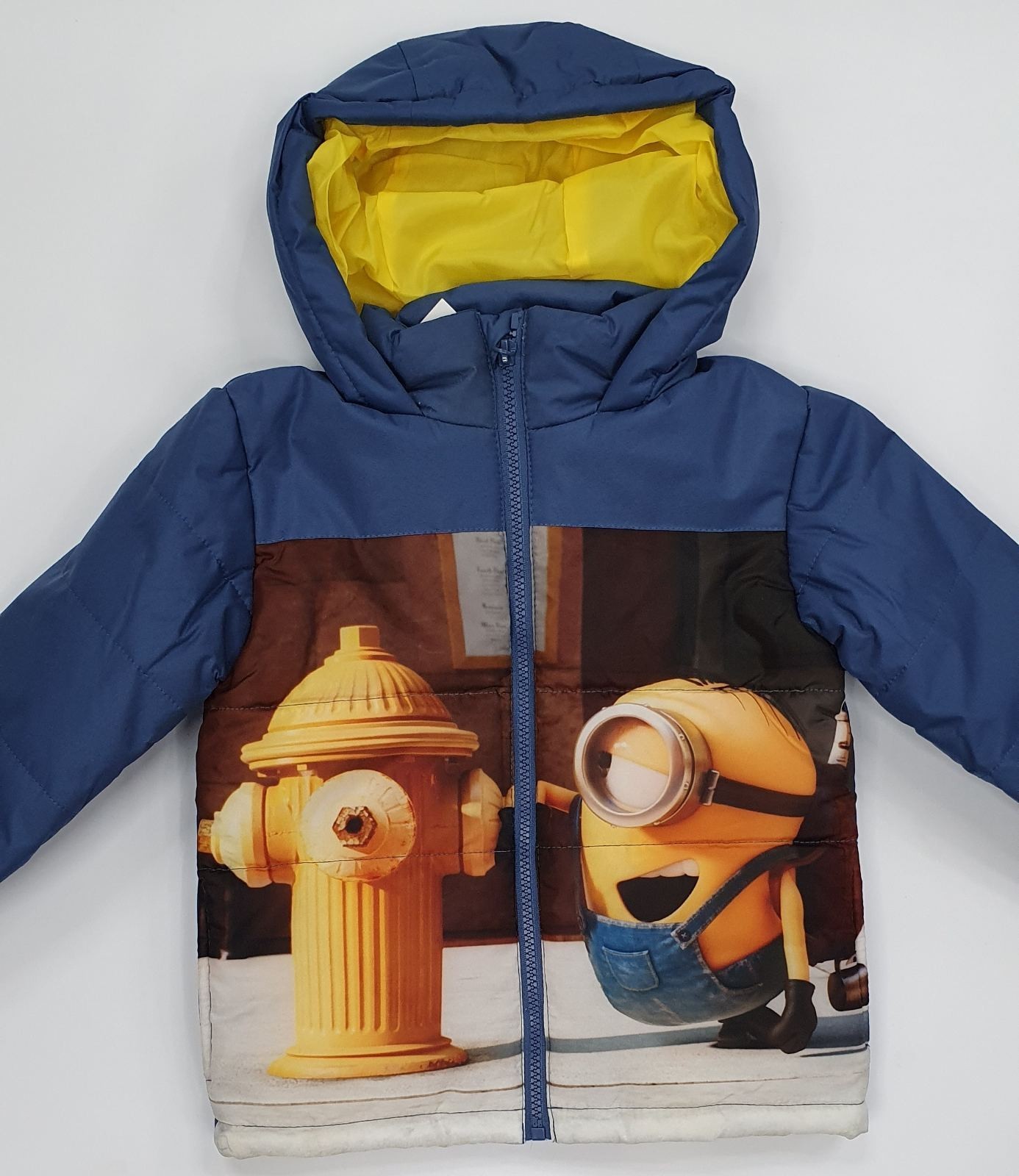 

Детская курткаy Sun City осень-весна с принтом миньона на 4 года, рост 104см, синего цвета PH1525