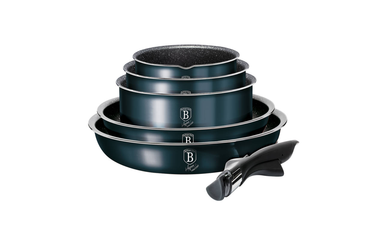 

Набор посуды 12 предметов Berlinger Haus Metallic Line AQUAMARINE Edition BH-6101