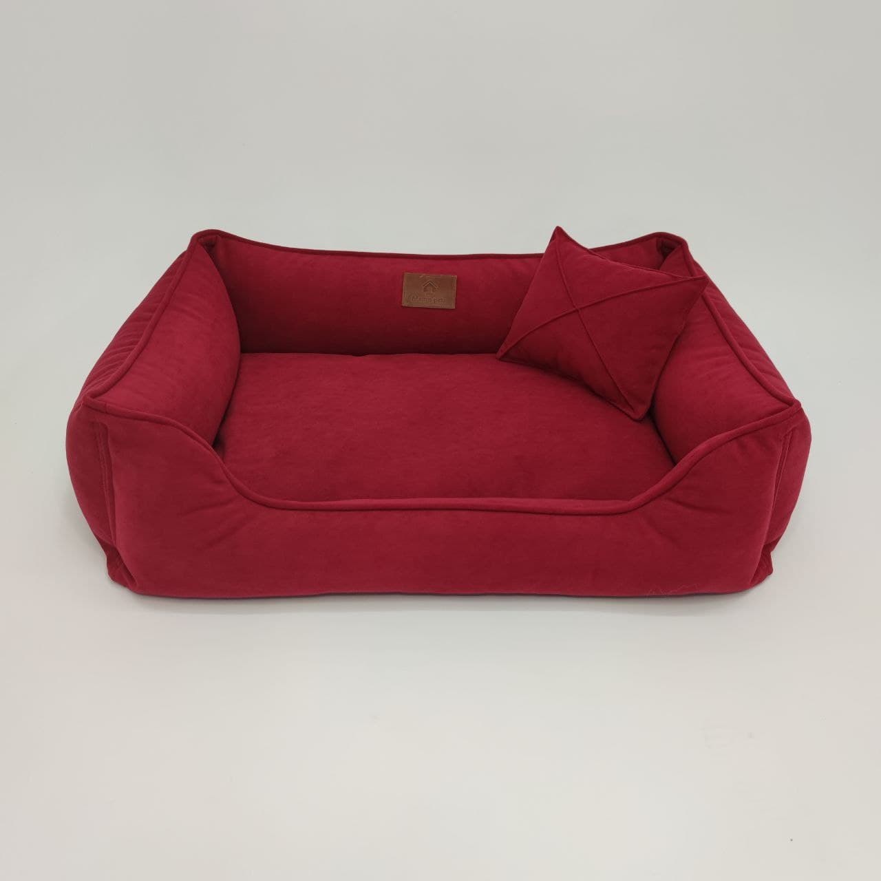 

Лежак для собак Mamo pets Comfortable Divotex Omega Велюр M (70x50x20) Red