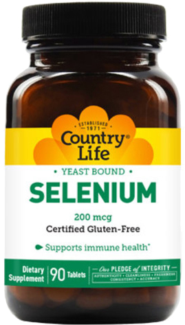 

Антиоксидант Country Life Selenium (Селен) 200 мкг 90 таблеток (015794028819)