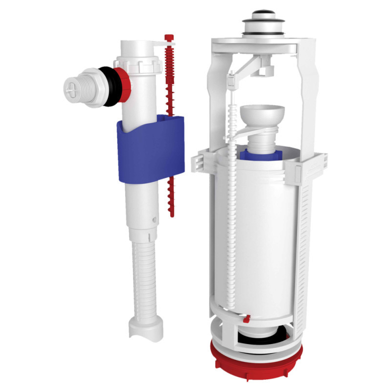 

Арматура ANI Plast WC8010C с клапаном боковой подачи 1/2", хромированная кнопка