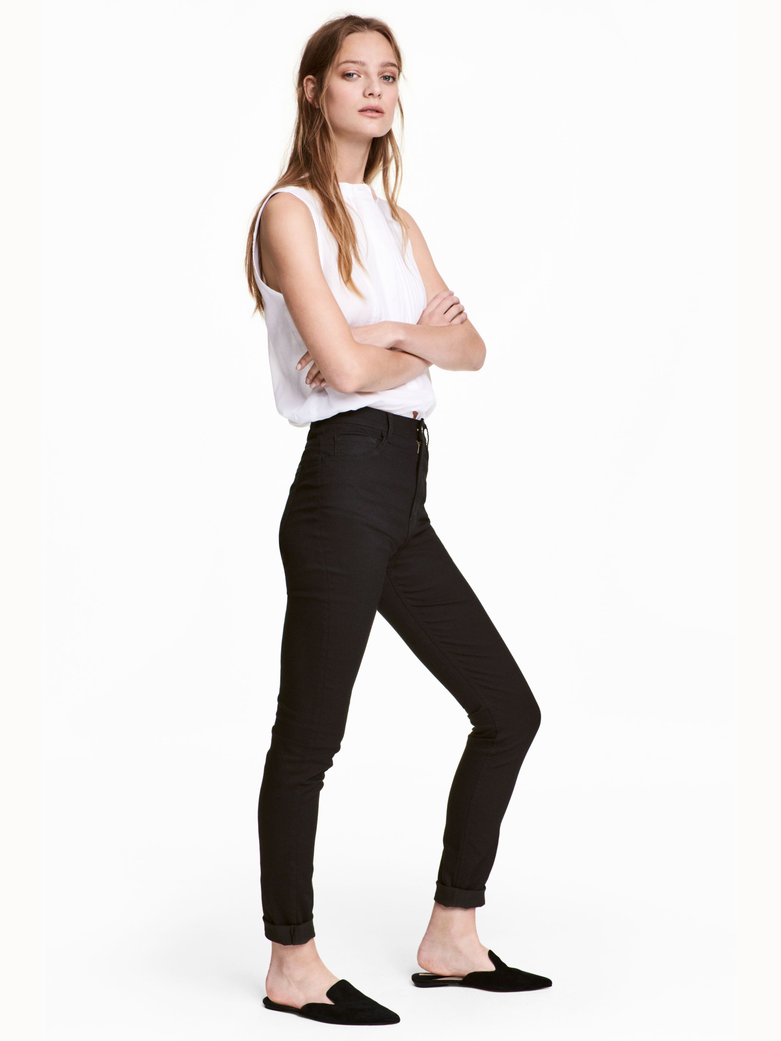 

Брюки H&M 2549404-AAAD 34 Черные