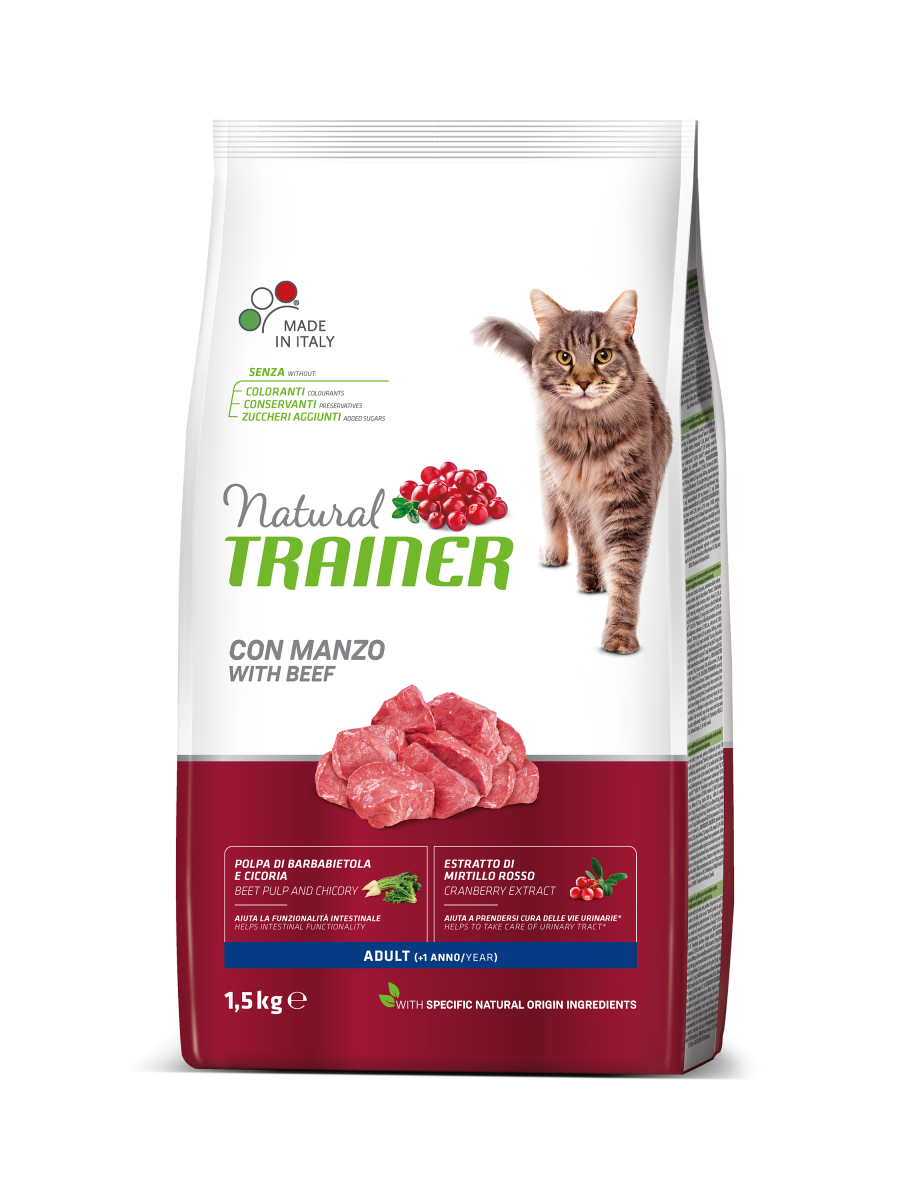

Сухой корм для кошек Trainer Natural Super Premium Adult with Beef 1,5 кг