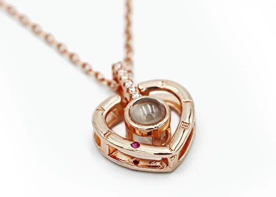 

Женский кулон подвеска Hundred Loves Сердце напыление Золото