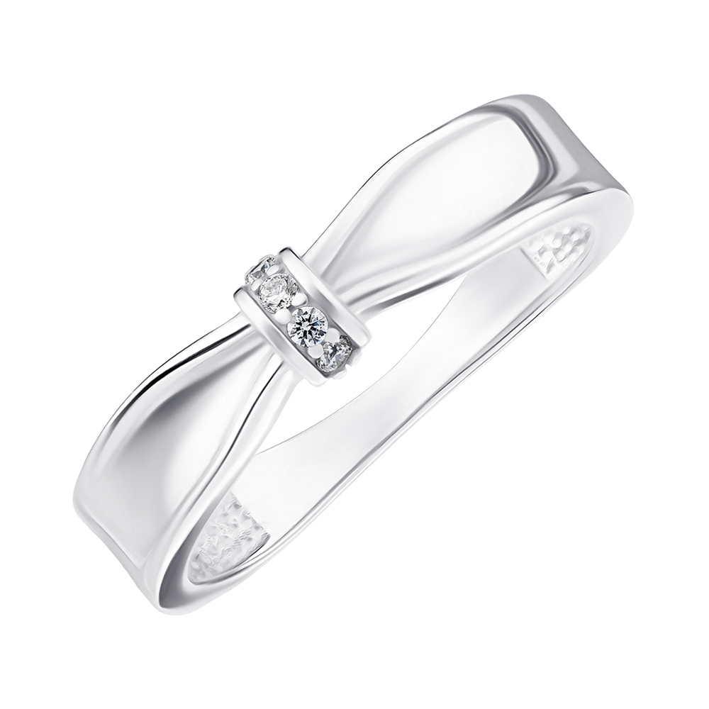 

Серебряное кольцо с фианитами 000148236 19 размера