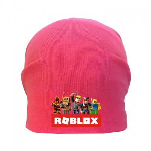

Шапка детская Роблокс розовая (Roblox -001) 50-52 см
