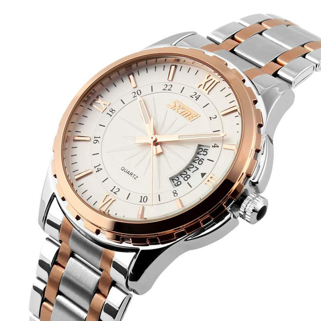 

Мужские часы Skmei 9069 Silver@Gold 5 bar