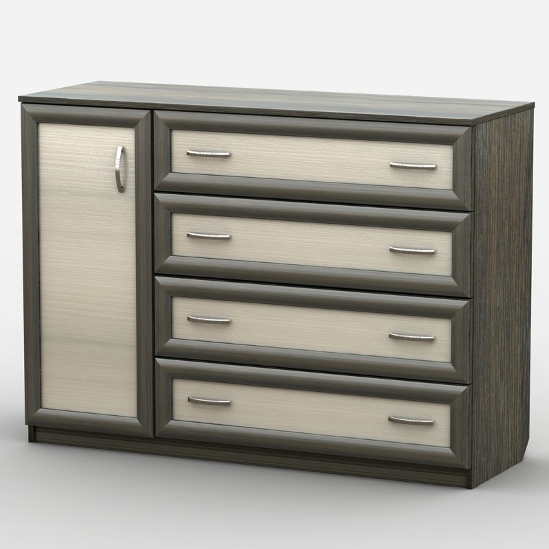 

Комод Тиса АКМ-031/1 Венге + Дуб молочный