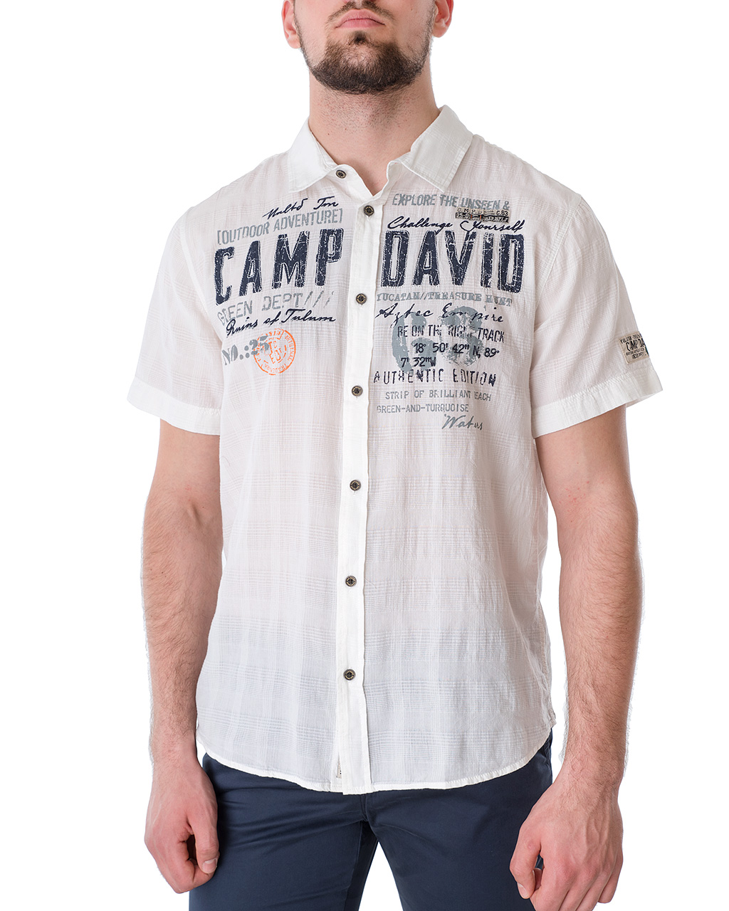 

Сорочка чоловіча CAMP DAVID (2102-5821-off white/21) Білий M