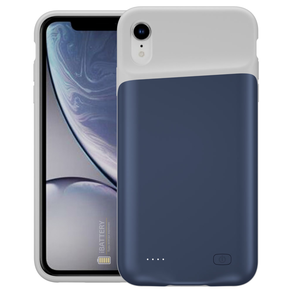 

Power case iBattery для iPhone XR 6000 mAh blue