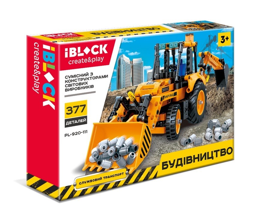 

Конструктор IBLOCK Будівництво 377 дет. PL-920-111