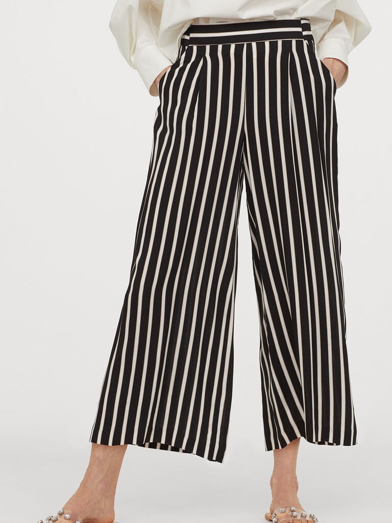 

Брюки H&M 060816563 38 Черные с бежевым