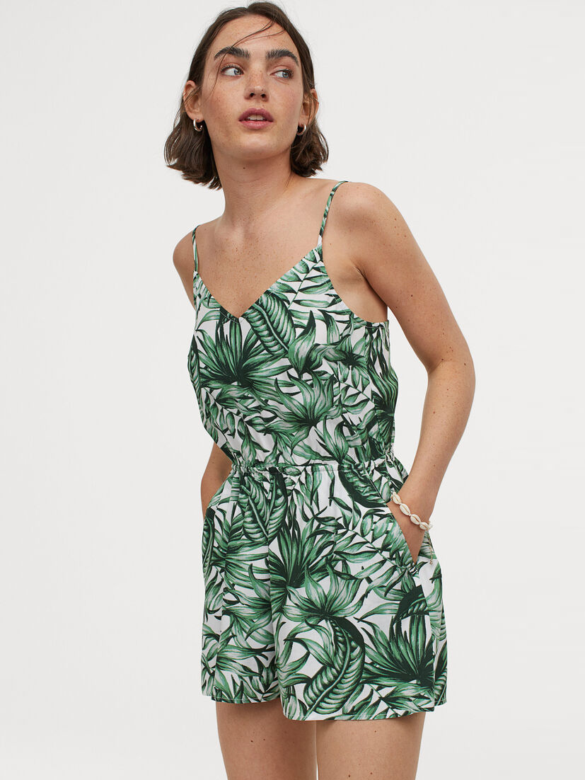 

Комбинезон H&M 060895582 38 Белый с зеленым
