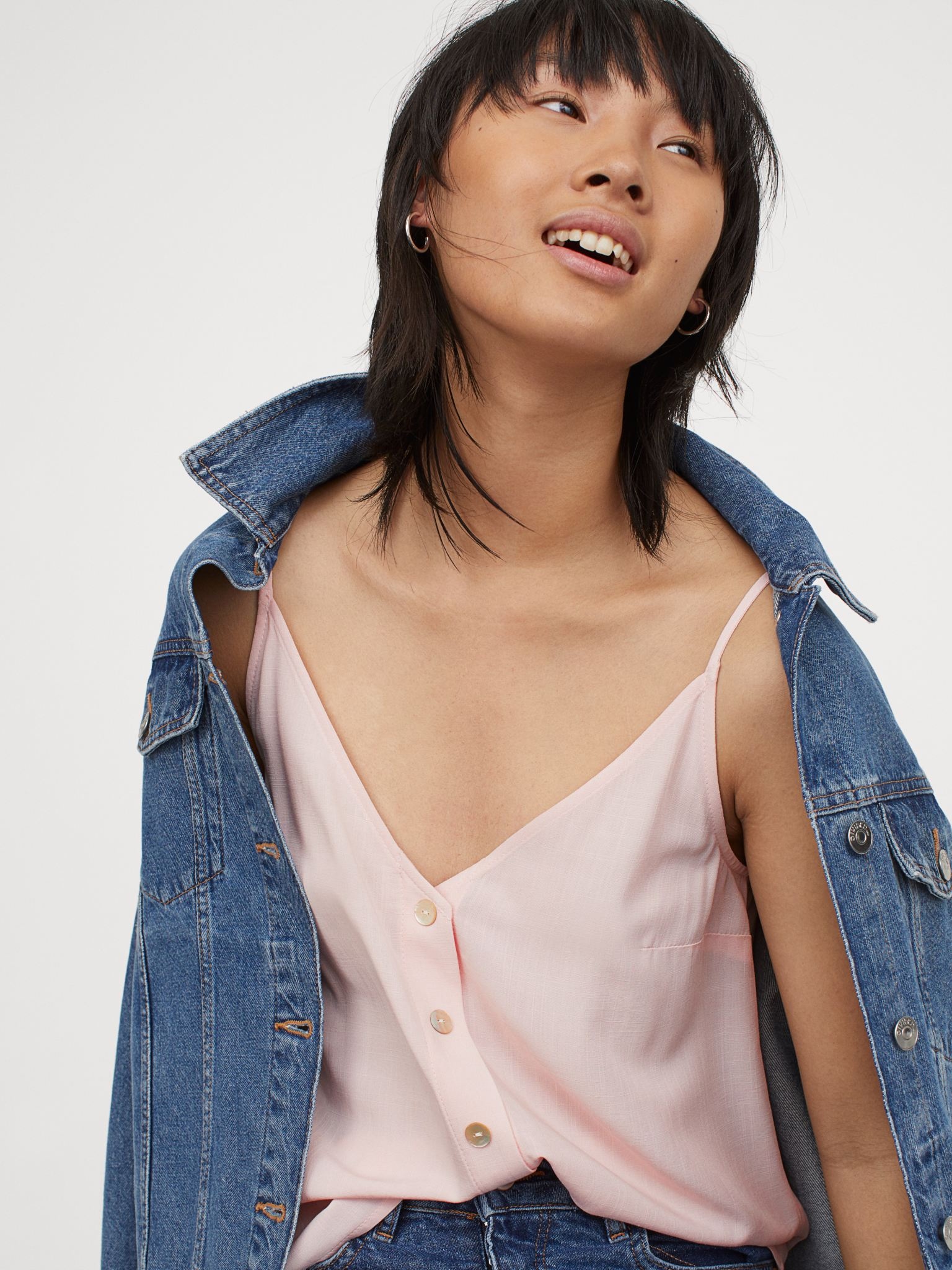 

Топ H&M 060879288 38 Пудровый с розовым