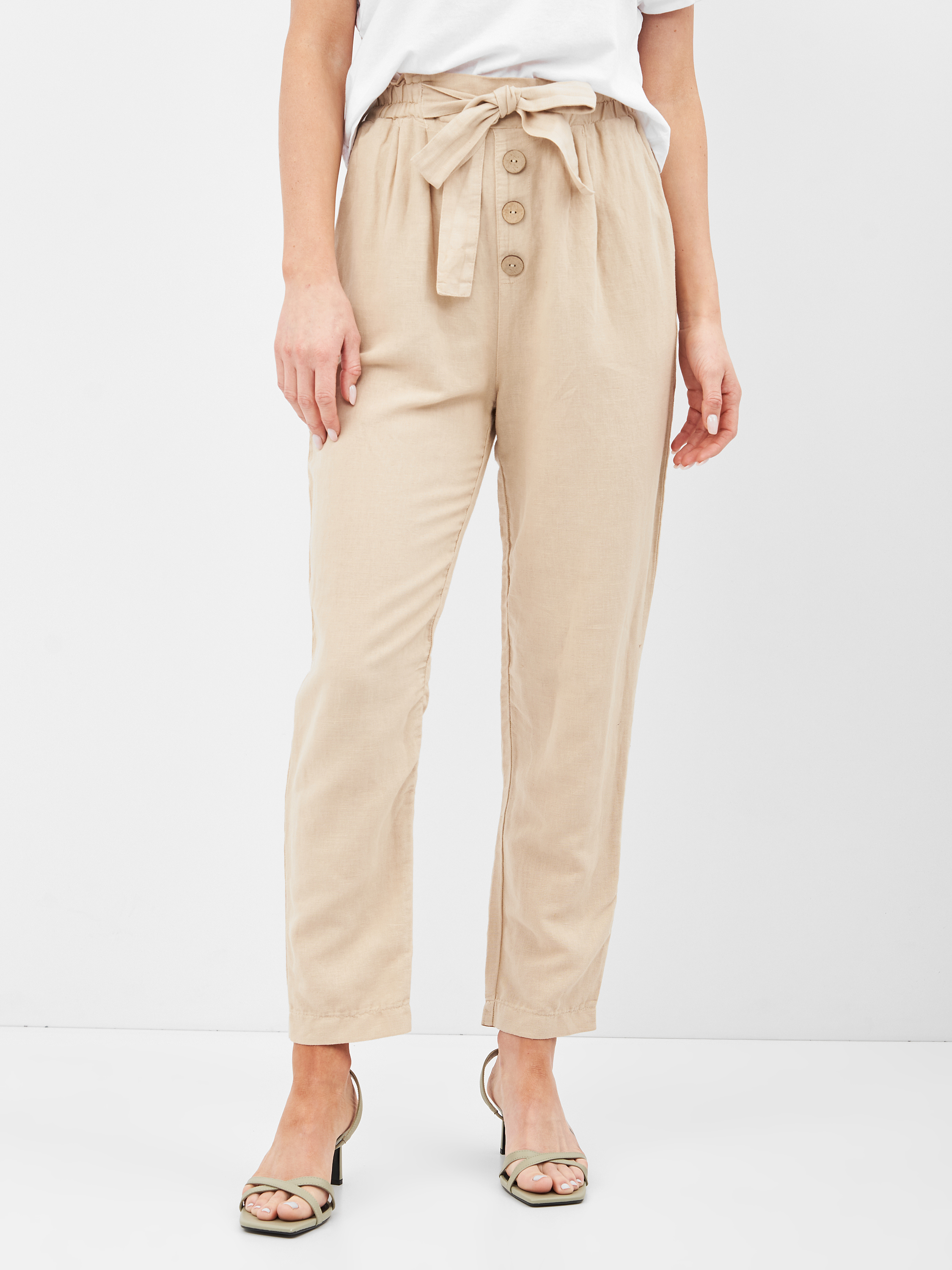 

Брюки Stradivarius 04553179420  Бежевые, Брюки Stradivarius 04553179420 S Бежевые