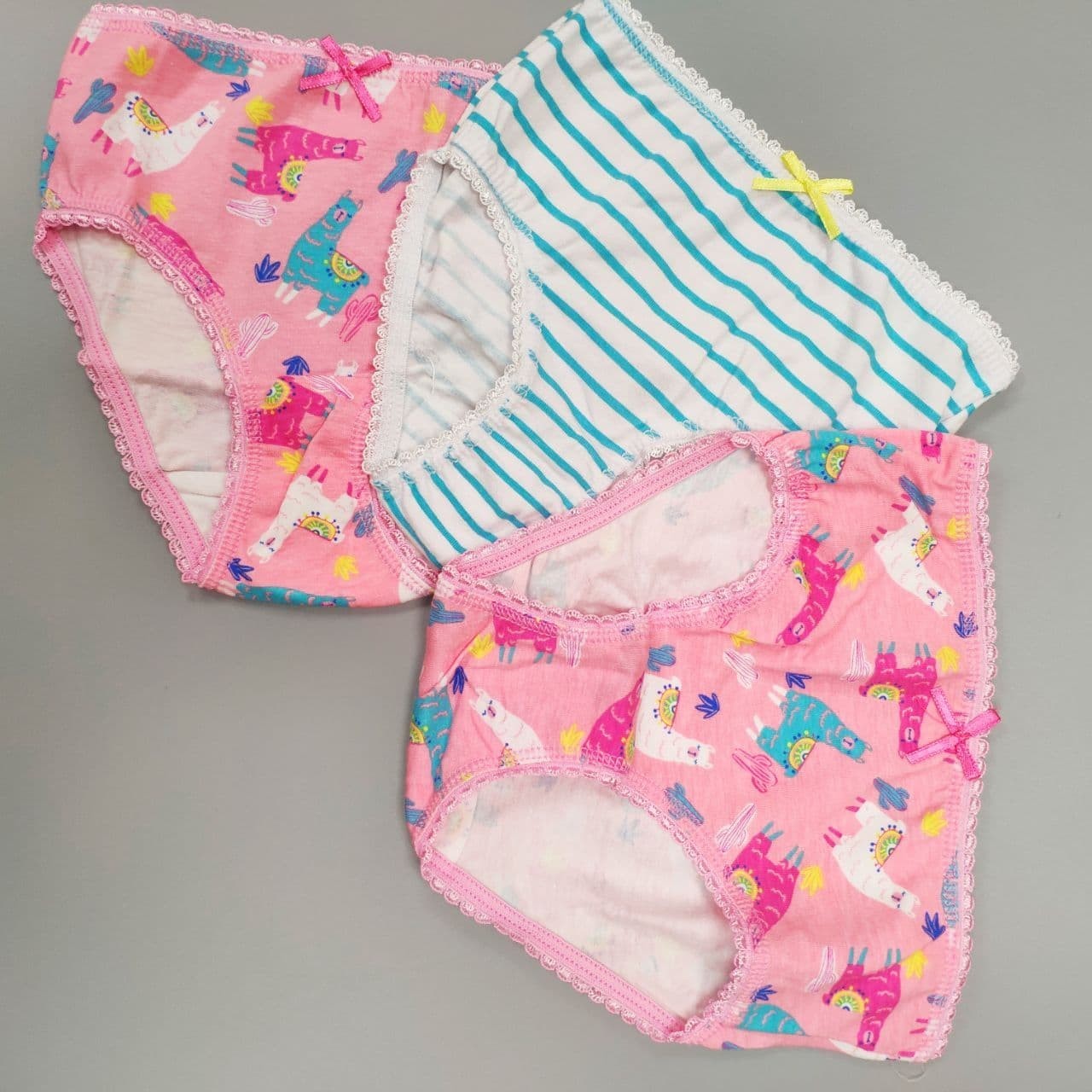 

Набор трусиков для девочек Minoti G UWEAR 4 Ламы 86-92см Розовый\Белый