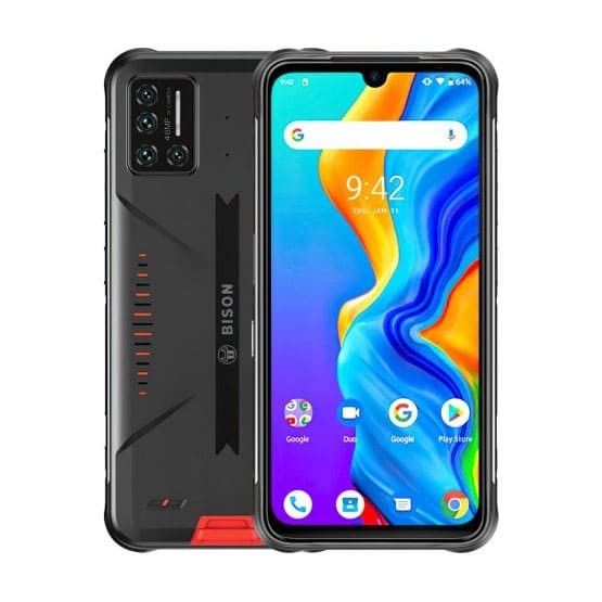 

Защищенный смартфон Umidigi Bison ip68 6/128gb Black-Red