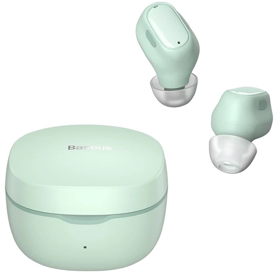 

Наушники Baseus True Wireless 5.0 с кейсом для iPhone/Android light green